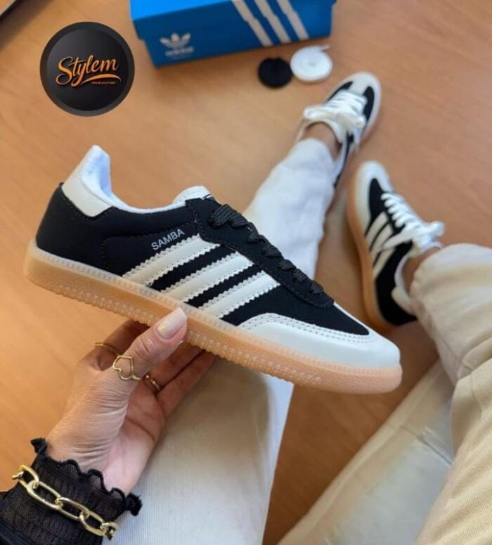 ADIDAS SAMBA PRETO & BRANCO - Imagem 4