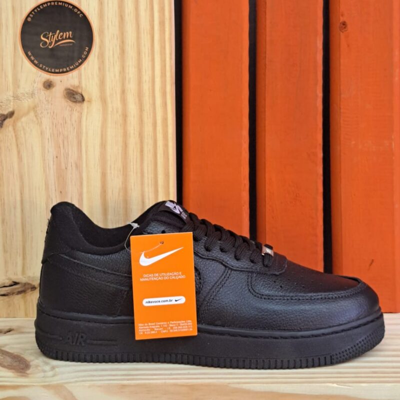 AIR FORCE PRETO COURO